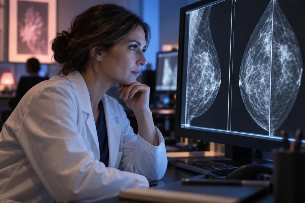 Cancer du sein et pollution : pourquoi une mammographie peut repérer une anomalie, mais pas dire d’où elle vient